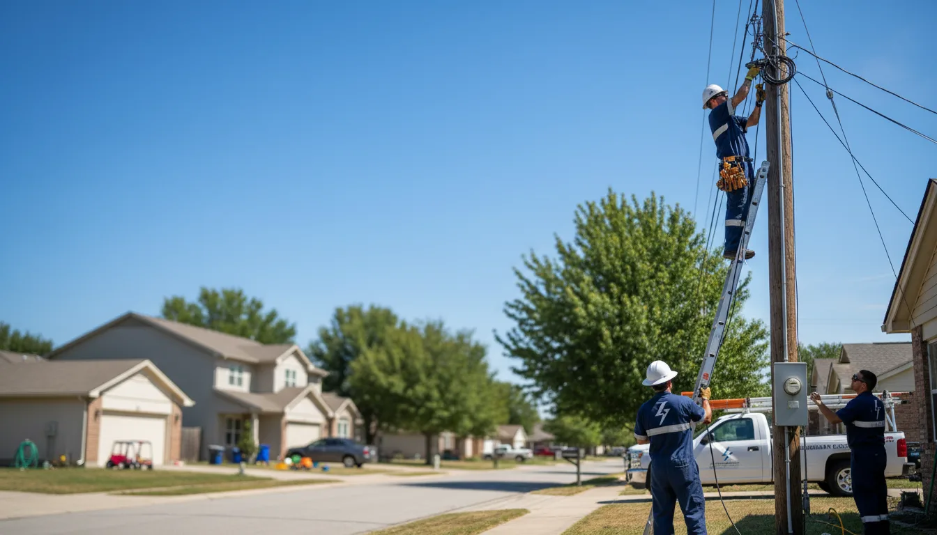 Residential electrician providing installation services in Stuart, IA